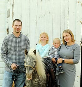 Family with Horse in Center